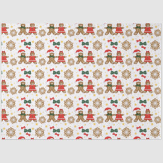 Gingerbread Cookie Pattern Christmas Tissue Paper Tissuepapier