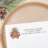 Gingerbread Cookie Retouradres Etiket