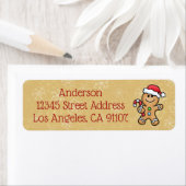 Gingerbread Cookie Retouradres Label (Insitu)