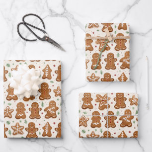 Gingerbread Cookie Sheet Inpakpapier Vel