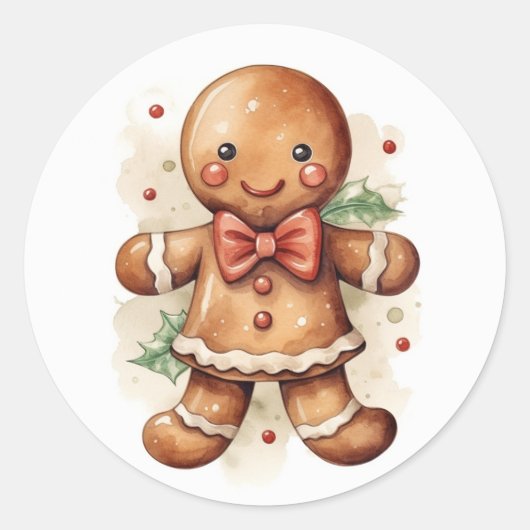 Gingerbread Cookie Stickers (Voorkant)