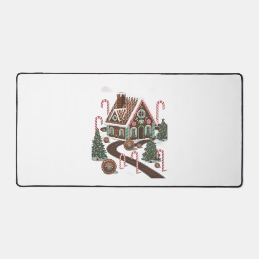 Gingerbread Cookie Wonderland Bureaumat (Voorkant)