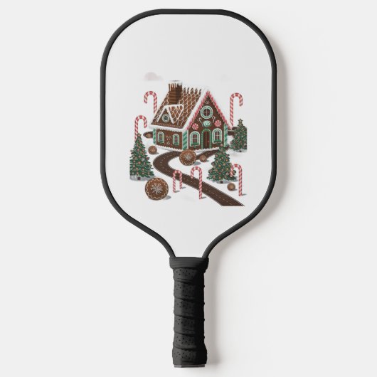 Gingerbread Cookie Wonderland Pickleball Paddle (Voorkant)