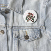 Gingerbread Cookie Wonderland Ronde Button 5,7 Cm (In situ)
