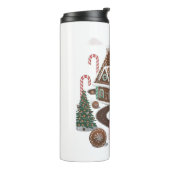 Gingerbread Cookie Wonderland Thermosbeker (Gedraaid links)