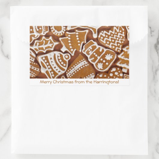 Gingerbread Cookies aangepaste tekst stickers (Tas)