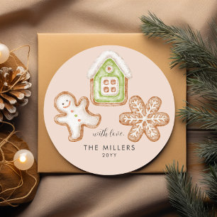 Gingerbread Cookies Bakken Geesten Helder Modern Ronde Sticker