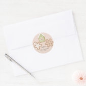 Gingerbread Cookies Bakken Geesten Helder Modern Ronde Sticker (Envelop)