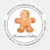 Gingerbread Cookies Bakken Modern label (Voorkant)