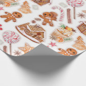 Gingerbread Cookies Candyland Cadeaupapier (Hoek)