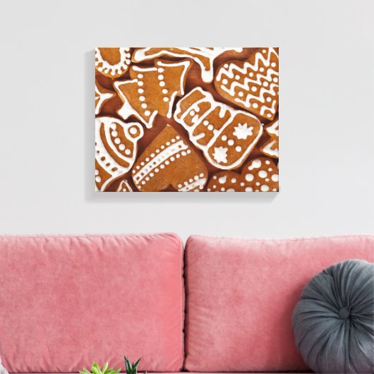 Gingerbread Cookies canvasprint Canvas Afdruk (Insitu (Woonkamer))