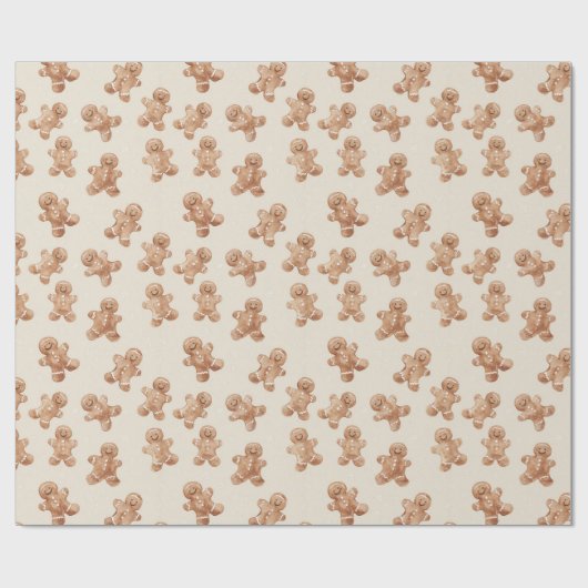 Gingerbread Cookies Christmas Cadeaupapier (Vlak)