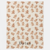 Gingerbread Cookies Christmas Fleece Deken (Voorkant)