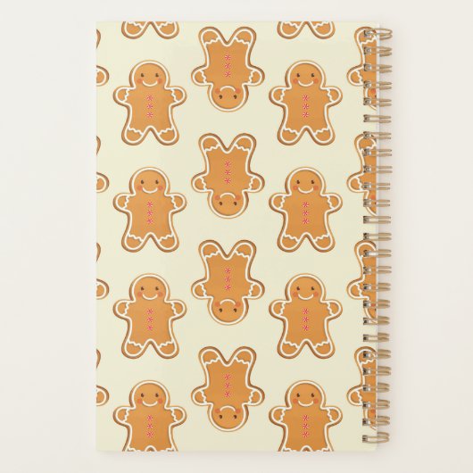 Gingerbread Cookies Christmas Notebook Journal Planner (Achterkant)