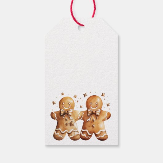 Gingerbread Cookies Christmas Party Cadeau Label Cadeaulabel (Achterkant)
