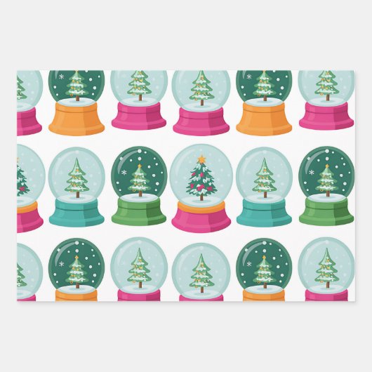Gingerbread Cookies, Cupcakes & Snow Globes  Inpakpapier Vel (Voorkant 3)