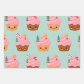 Gingerbread Cookies, Cupcakes & Snow Globes  Inpakpapier Vel (Voorkant 2)