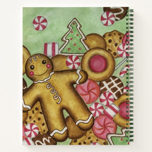 Gingerbread Cookies Dessert Receptenboek Notitieboek (Achterkant)