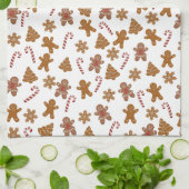 Gingerbread Cookies en Candy Canes Stropdas Theedoek (Gevouwen)