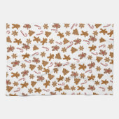 Gingerbread Cookies en Candy Canes Stropdas Theedoek (Horizontaal)