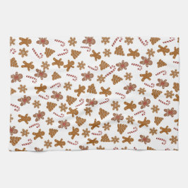 Gingerbread Cookies en Candy Canes Stropdas Theedoek