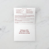 Gingerbread Cookies en Recept Christmas Kaart (Binnen)