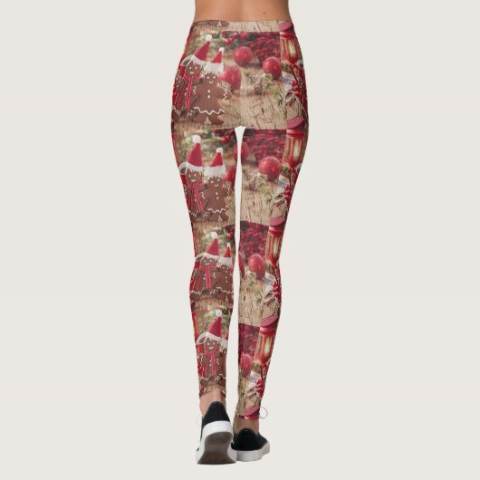 **GINGERBREAD COOKIES GALORE* CHRISTMAS LEGGINGS (Achterkant)