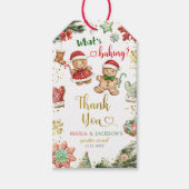 Gingerbread Cookies Gender Reveal Gift Labels Cadeaulabel (Voorkant)