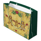 Gingerbread Cookies Gift Bag Groot Cadeauzakje (Achterkant Gekanteld)