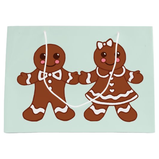 Gingerbread Cookies Gift Bag Groot Cadeauzakje (Voorkant)