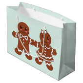Gingerbread Cookies Gift Bag Groot Cadeauzakje (Achterkant Gekanteld)
