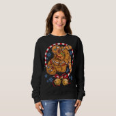 Gingerbread Cookies Kerst Grappig Vechten Wrest Trui (Voorkant volledig)