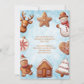 Gingerbread Cookies kerstfeest Kaart (Achterkant)