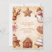 Gingerbread Cookies kerstfeest Kaart (Achterkant)