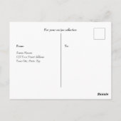 Gingerbread Cookies Kerstrecept Briefkaart (Achterkant)