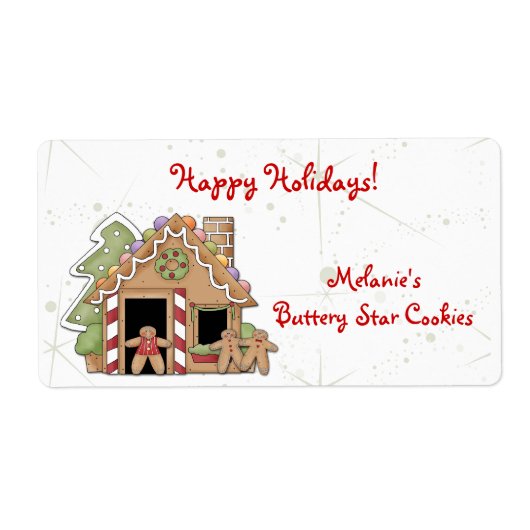 Gingerbread Cookies Label (Voorkant)