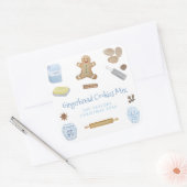 Gingerbread Cookies Mix Gift of Party Favor Vierkante Sticker (Envelop)