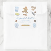 Gingerbread Cookies Mix Gift of Party Favor Vierkante Sticker (Tas)