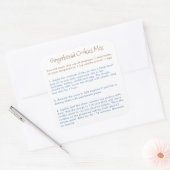 Gingerbread Cookies Mix Instructies Vierkante Sticker (Envelop)
