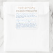 Gingerbread Cookies Mix Instructies Vierkante Sticker (Tas)