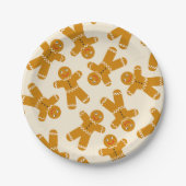 Gingerbread Cookies on cream  Papieren Bordje (Voorkant)
