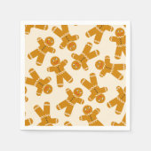 Gingerbread Cookies op de crème Servet (Voorkant)
