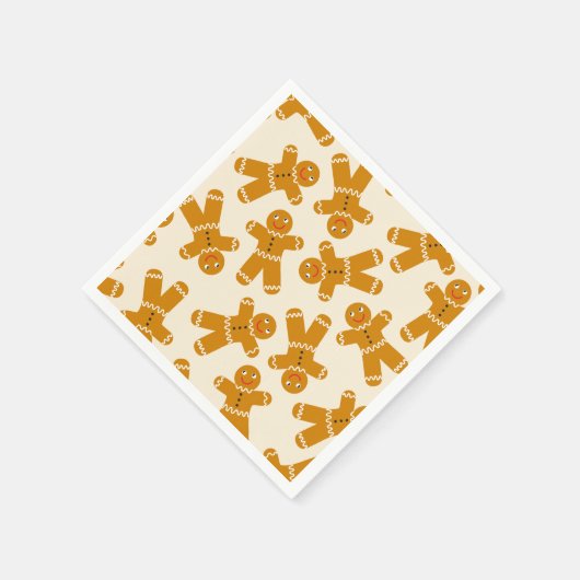 Gingerbread Cookies op de crème Servet (Hoek)