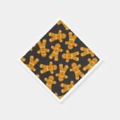 Gingerbread Cookies op zwart Servet (Hoek)