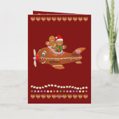 Gingerbread Cookies Polar Express Feestdagen Kaart (Achterkant)