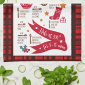 Gingerbread Cookies Recept Feestelijke Kerst Theedoek (Gevouwen)