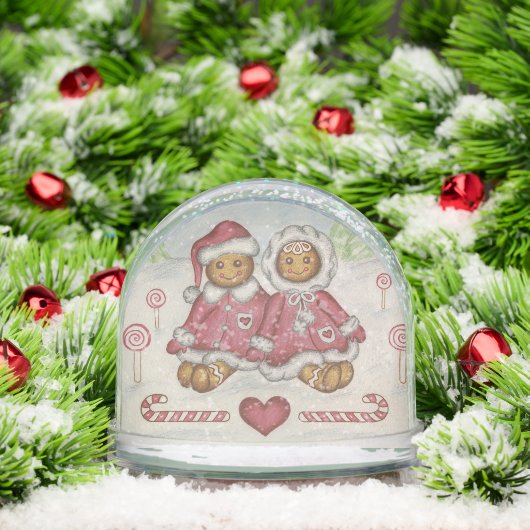 Gingerbread Cookies Snow Globe  Sneeuwbol (Kerstmis)