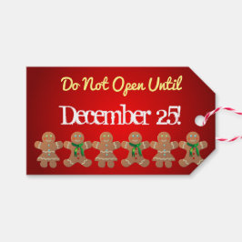 Gingerbread Cookies Vakantie Party Cadeaulabel