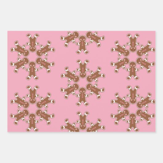 Gingerbread Cookies Wrapping Paper Set (Voorkant 2)