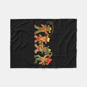 Gingerbread Cowboy Christmas Cookie Baker Western Fleece Deken (Voorkant (Horizontaal))